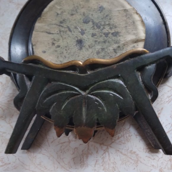 Coaster Set, Vintage, Metal (Copper/Brass?)with Matching Holder and Shovel - Picture 6 of 9